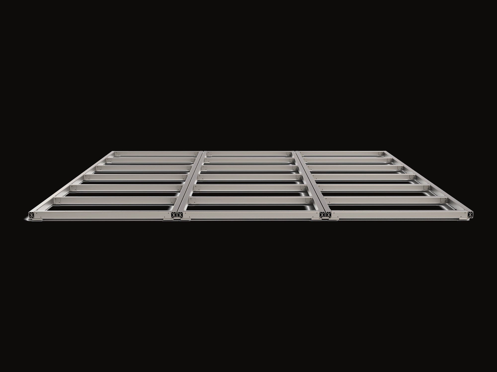 Large Terraform Deck aluminium frame, 3 bearers and 16 pre-drilled joists